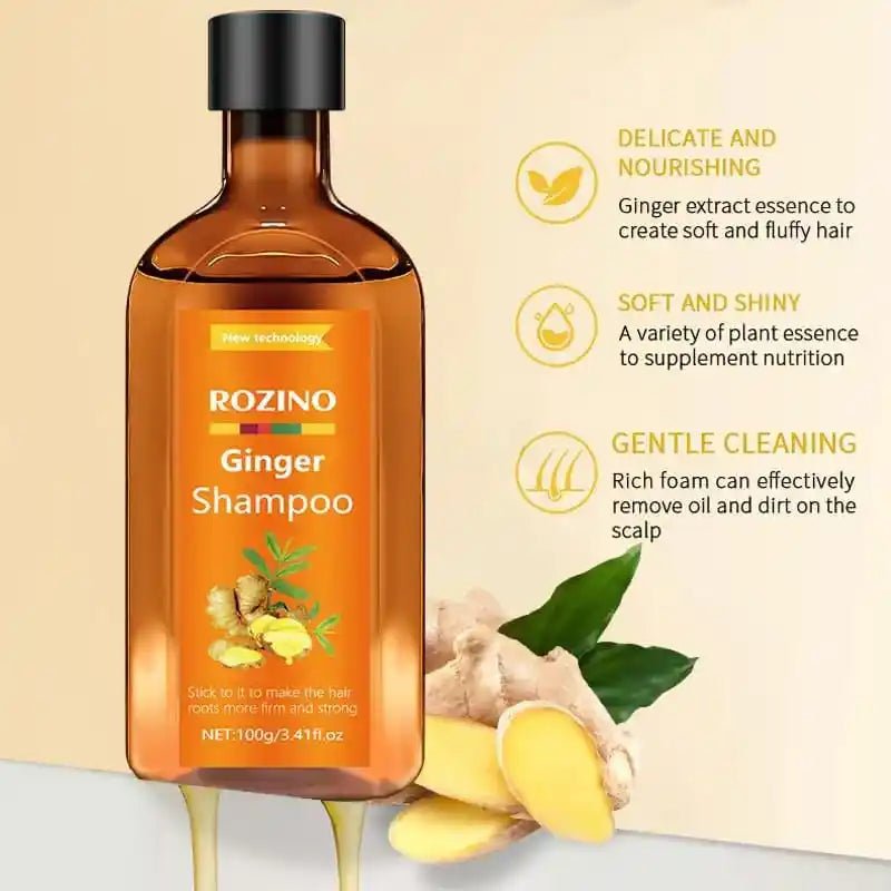 English Ginger Shampoo Anti-itching Refreshing Oil Control Anti-dandruff And Hair Fixation.