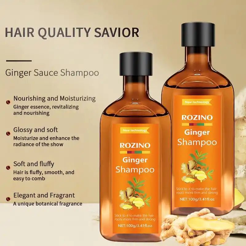 English Ginger Shampoo Anti-itching Refreshing Oil Control Anti-dandruff And Hair Fixation.