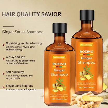 English Ginger Shampoo Anti-itching Refreshing Oil Control Anti-dandruff And Hair Fixation.