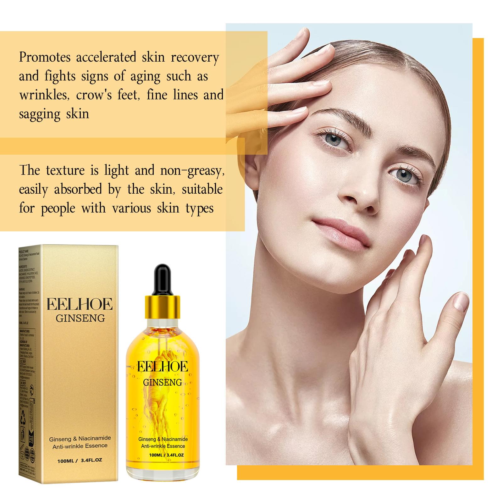 Eye Skin Facial Moisturizing Ginseng Moisturizing Liquid.