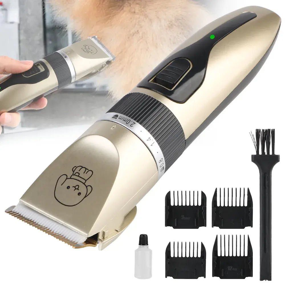 For Rabbit Dog Cat Puppy Grooming Clipper Cutter Haircut Trimmer Shaver Set Pet Hair Clipper Electric Scissors Pet Supplies.