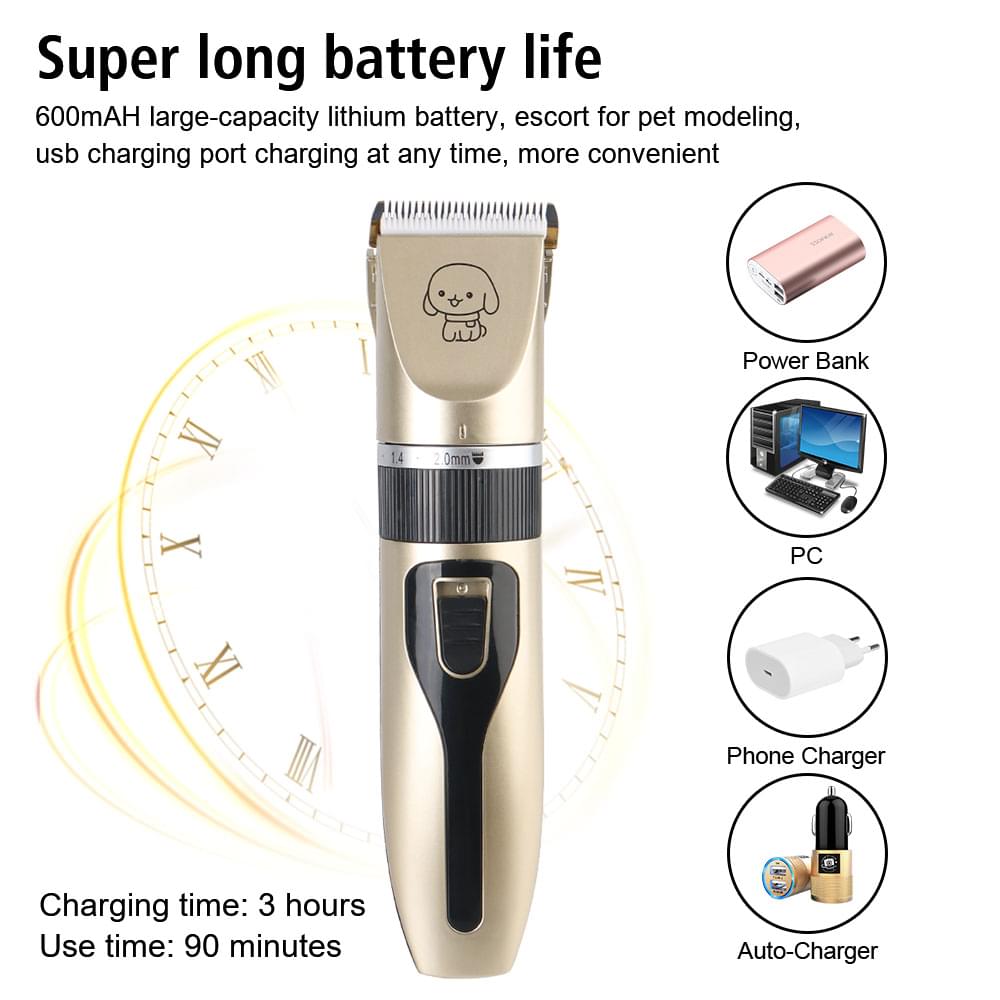 For Rabbit Dog Cat Puppy Grooming Clipper Cutter Haircut Trimmer Shaver Set Pet Hair Clipper Electric Scissors Pet Supplies.