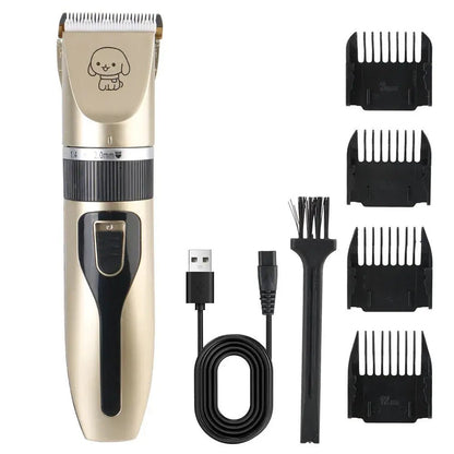 For Rabbit Dog Cat Puppy Grooming Clipper Cutter Haircut Trimmer Shaver Set Pet Hair Clipper Electric Scissors Pet Supplies.