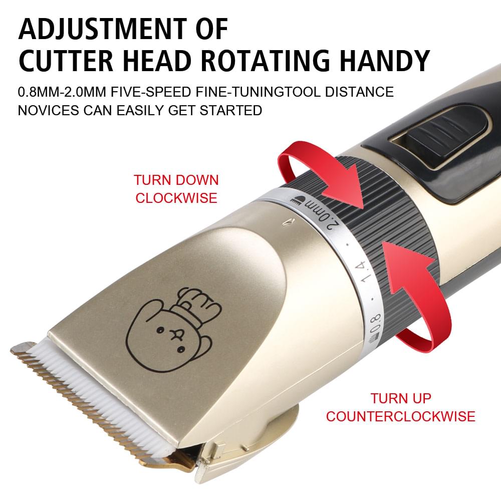 For Rabbit Dog Cat Puppy Grooming Clipper Cutter Haircut Trimmer Shaver Set Pet Hair Clipper Electric Scissors Pet Supplies.