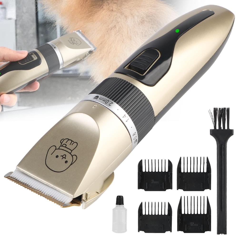 For Rabbit Dog Cat Puppy Grooming Clipper Cutter Haircut Trimmer Shaver Set Pet Hair Clipper Electric Scissors Pet Supplies.