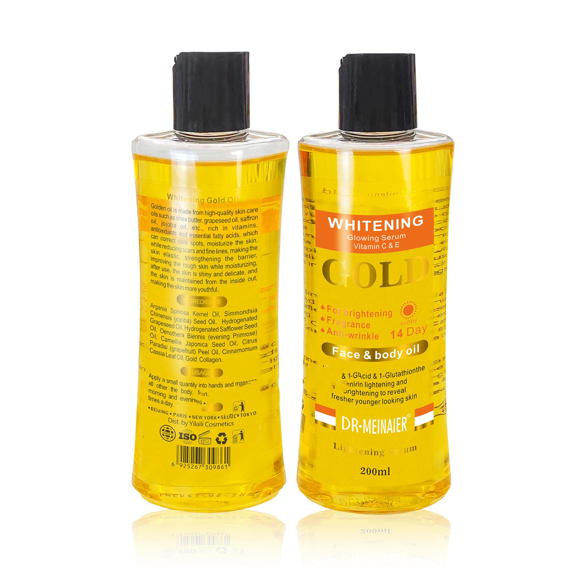Gold Oil Body Skin Care Natural Plant Soft Oil.
