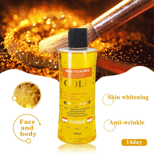 Gold Oil Body Skin Care Natural Plant Soft Oil.
