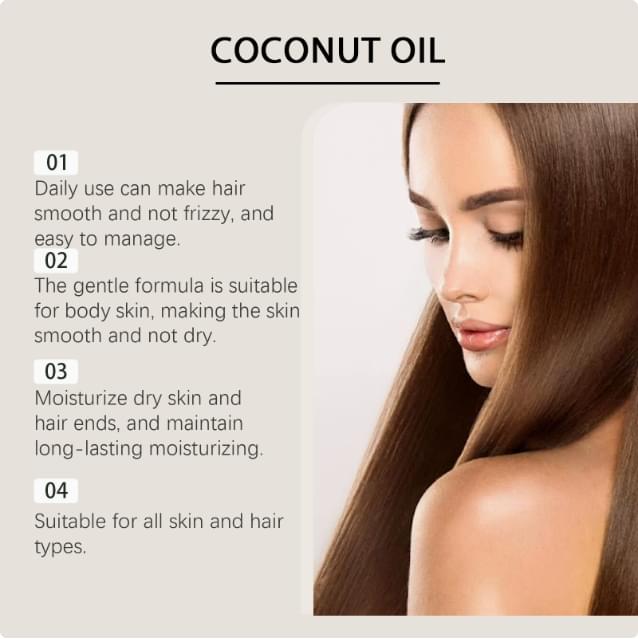 Hair Care And Moisturizing Coconut Oil.