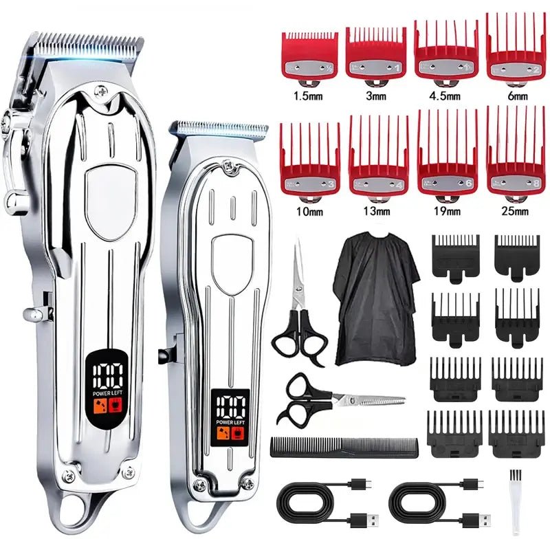 Hair Clipper Beard Trimmer for Men, Professional Electric Hair Clippers Set Cordless Hair Trimmer for Family,Gifts for Men.