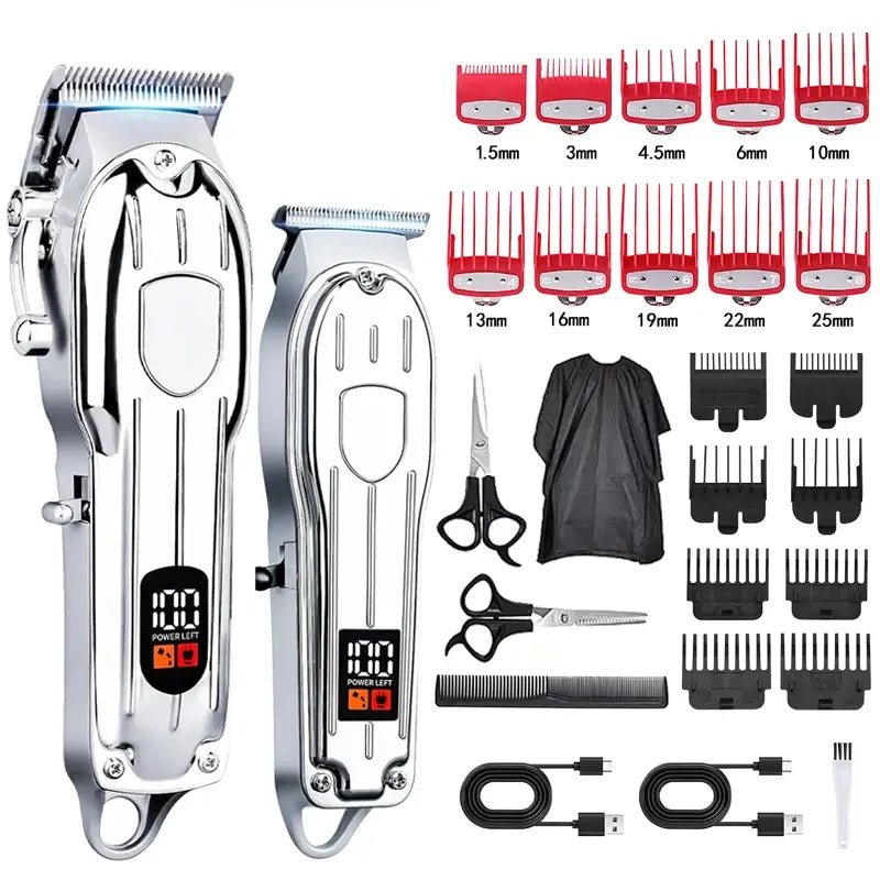 Hair Clipper Beard Trimmer for Men, Professional Electric Hair Clippers Set Cordless Hair Trimmer for Family,Gifts for Men.