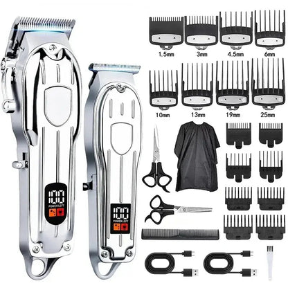 Hair Clipper Beard Trimmer for Men, Professional Electric Hair Clippers Set Cordless Hair Trimmer for Family,Gifts for Men.