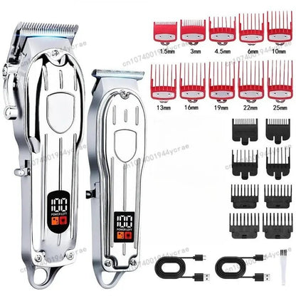 Hair Clipper Beard Trimmer for Men, Professional Electric Hair Clippers Set Cordless Hair Trimmer for Family,Gifts for Men.