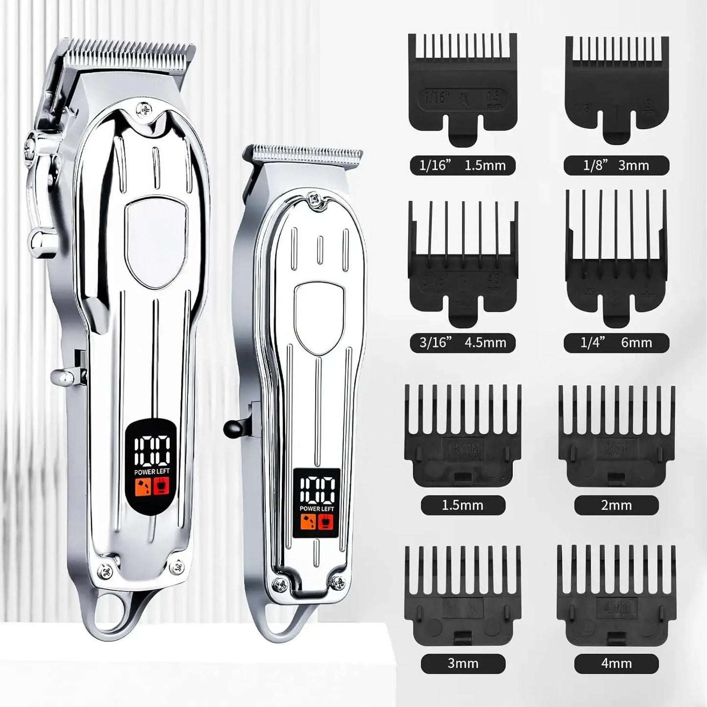 Hair Clipper Beard Trimmer for Men, Professional Electric Hair Clippers Set Cordless Hair Trimmer for Family,Gifts for Men.