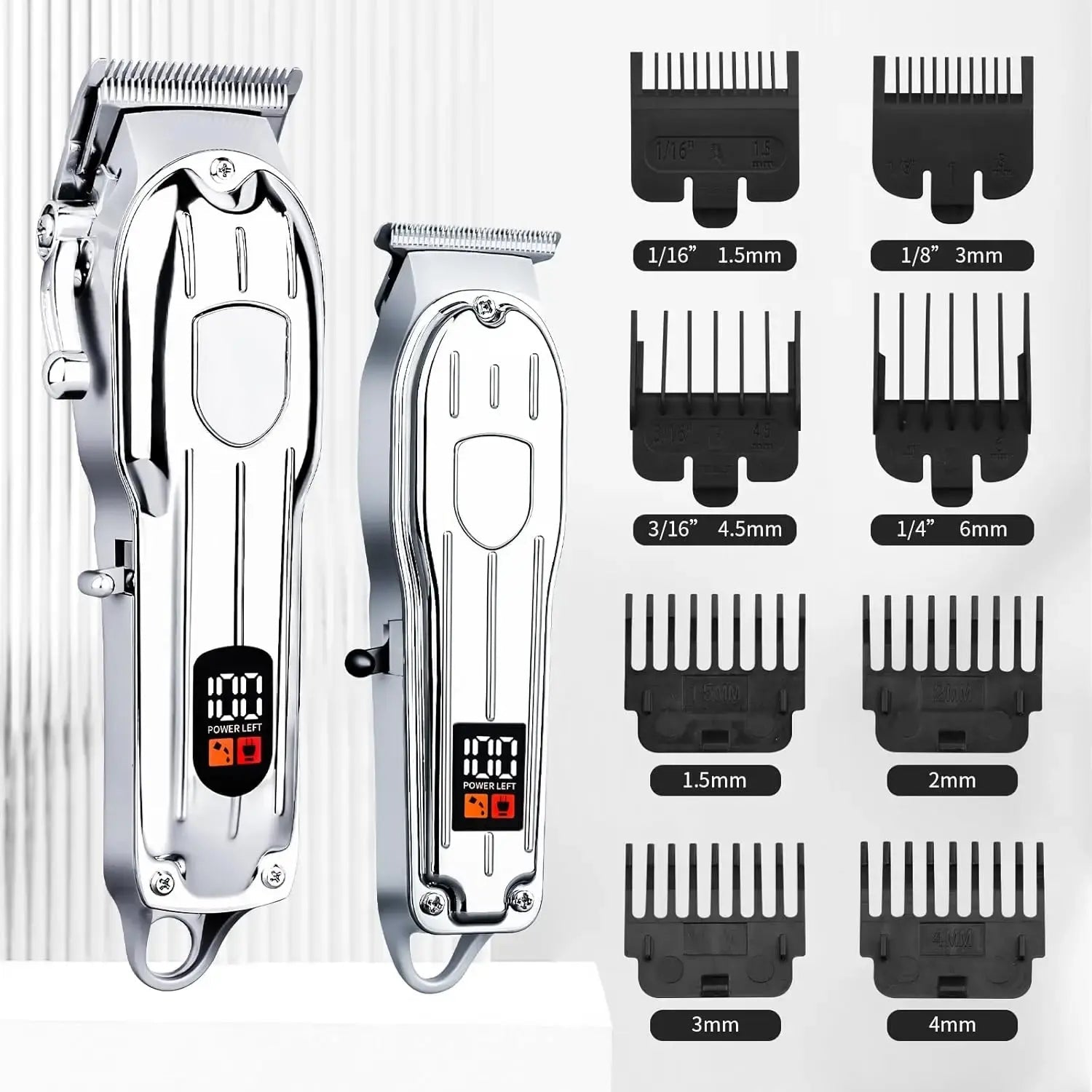 Hair Clipper Beard Trimmer for Men, Professional Electric Hair Clippers Set Cordless Hair Trimmer for Family,Gifts for Men.