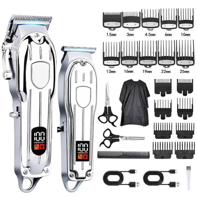 Hair Clipper Beard Trimmer for Men, Professional Electric Hair Clippers Set Cordless Hair Trimmer for Family,Gifts for Men.