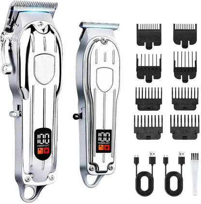 Hair Clipper Beard Trimmer for Men, Professional Electric Hair Clippers Set Cordless Hair Trimmer for Family,Gifts for Men.