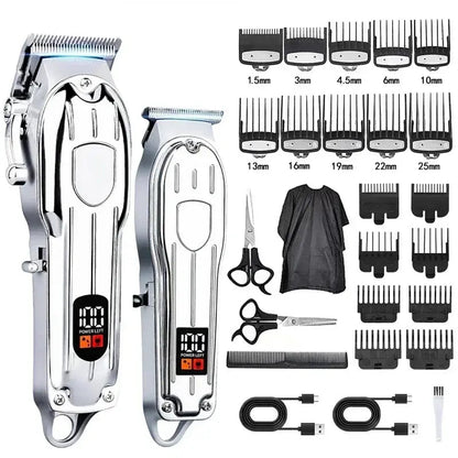 Hair Clipper Beard Trimmer for Men, Professional Electric Hair Clippers Set Cordless Hair Trimmer for Family,Gifts for Men.