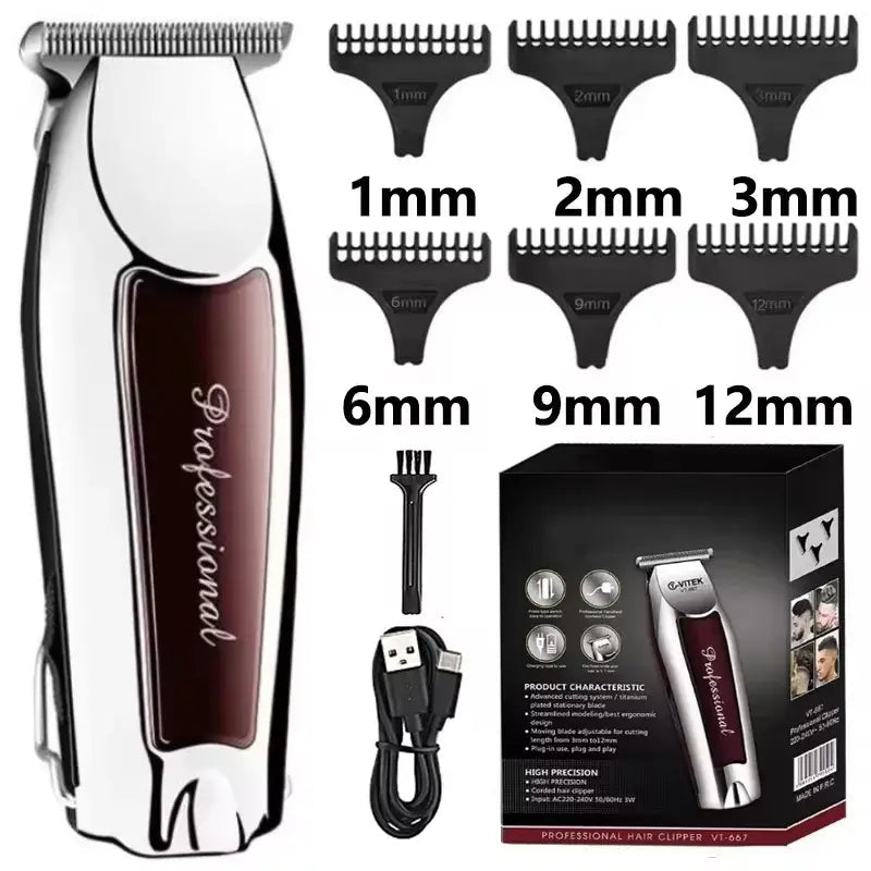 Hair Clipper Hair Trimmer Hair Clipper Professional Barber Trimmer Electric Shaver Hair Cutting Machine Rechargeable Trimmer Men.