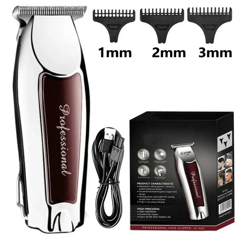 Hair Clipper Hair Trimmer Hair Clipper Professional Barber Trimmer Electric Shaver Hair Cutting Machine Rechargeable Trimmer Men.