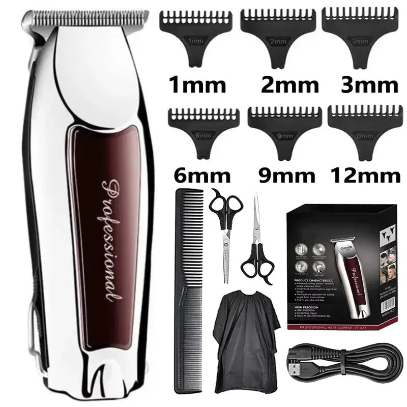 Hair Clipper Hair Trimmer Hair Clipper Professional Barber Trimmer Electric Shaver Hair Cutting Machine Rechargeable Trimmer Men.