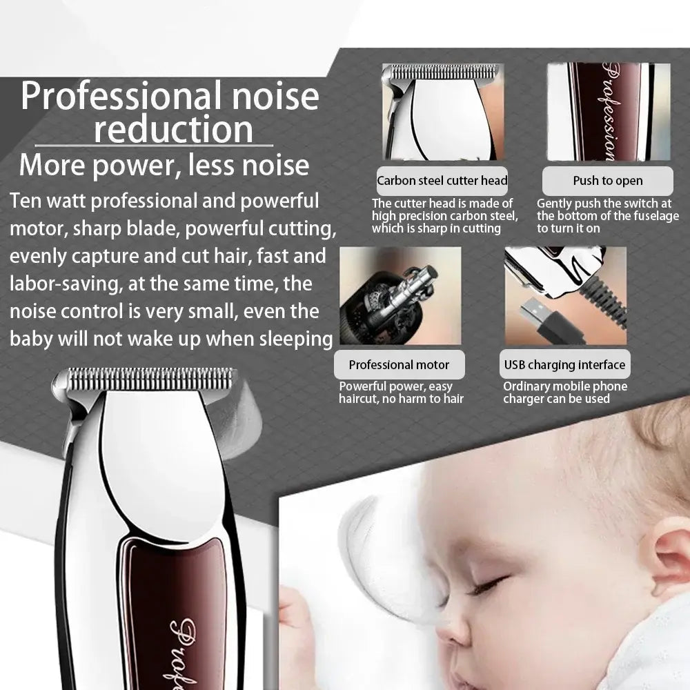 Hair Clipper Hair Trimmer Hair Clipper Professional Barber Trimmer Electric Shaver Hair Cutting Machine Rechargeable Trimmer Men.