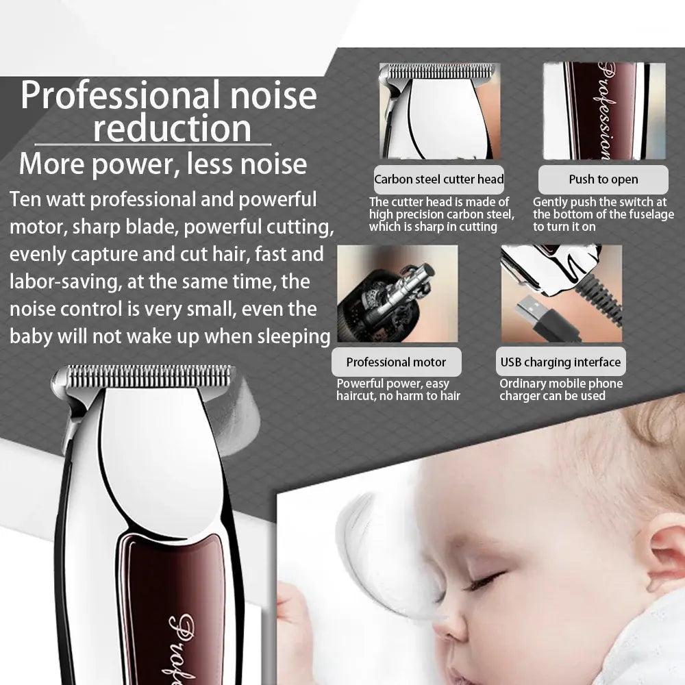 Hair Clipper Hair Trimmer Hair Clipper Professional Barber Trimmer Electric Shaver Hair Cutting Machine Rechargeable Trimmer Men.