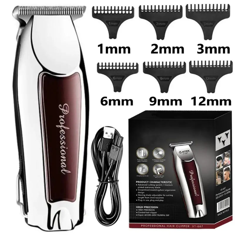 Hair Clipper Hair Trimmer Hair Clipper Professional Barber Trimmer Electric Shaver Hair Cutting Machine Rechargeable Trimmer Men.
