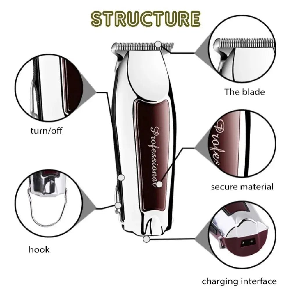 Hair Clipper Hair Trimmer Hair Clipper Professional Barber Trimmer Electric Shaver Hair Cutting Machine Rechargeable Trimmer Men.