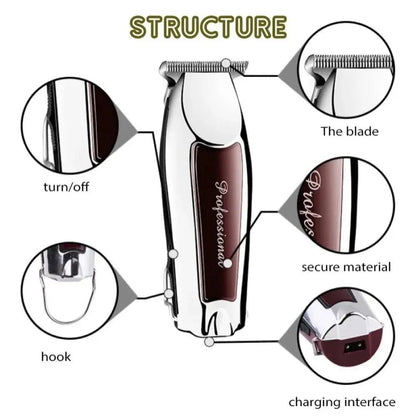 Hair Clipper Hair Trimmer Hair Clipper Professional Barber Trimmer Electric Shaver Hair Cutting Machine Rechargeable Trimmer Men.
