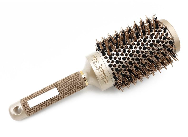 Hair Comb Brush Nano Hairbrush Ceramic Ion Round Barrel Comb Hairdressing Hair Salon Styling Tool.