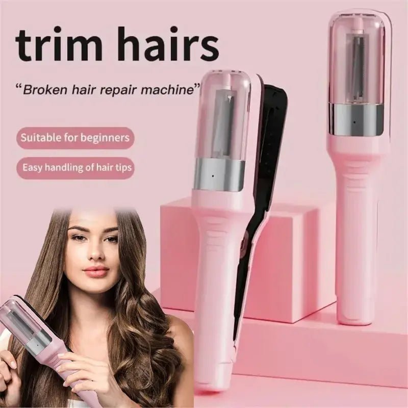 Hair ends Trimmer Split Remover Dry Damaged Brittle Professional Automatic Trim Split for Women Cordless Hair cutting machine.