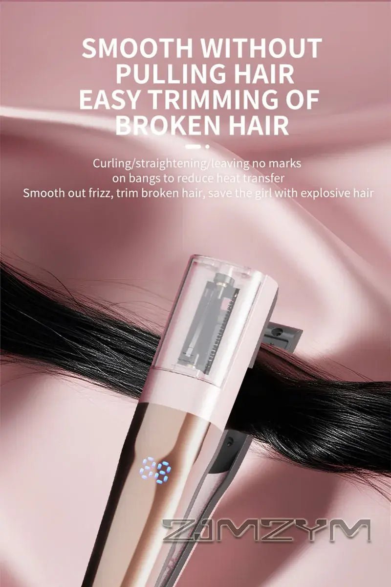 Hair Ends Trimmer Split Remover Dry Damaged Brittle Professional Automatic Trim Split for Women Cordless Hair Cutting Machine.