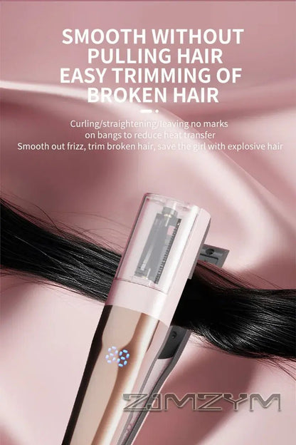Hair Ends Trimmer Split Remover Dry Damaged Brittle Professional Automatic Trim Split for Women Cordless Hair Cutting Machine.
