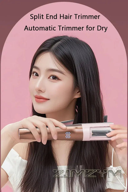 Hair Ends Trimmer Split Remover Dry Damaged Brittle Professional Automatic Trim Split for Women Cordless Hair Cutting Machine.
