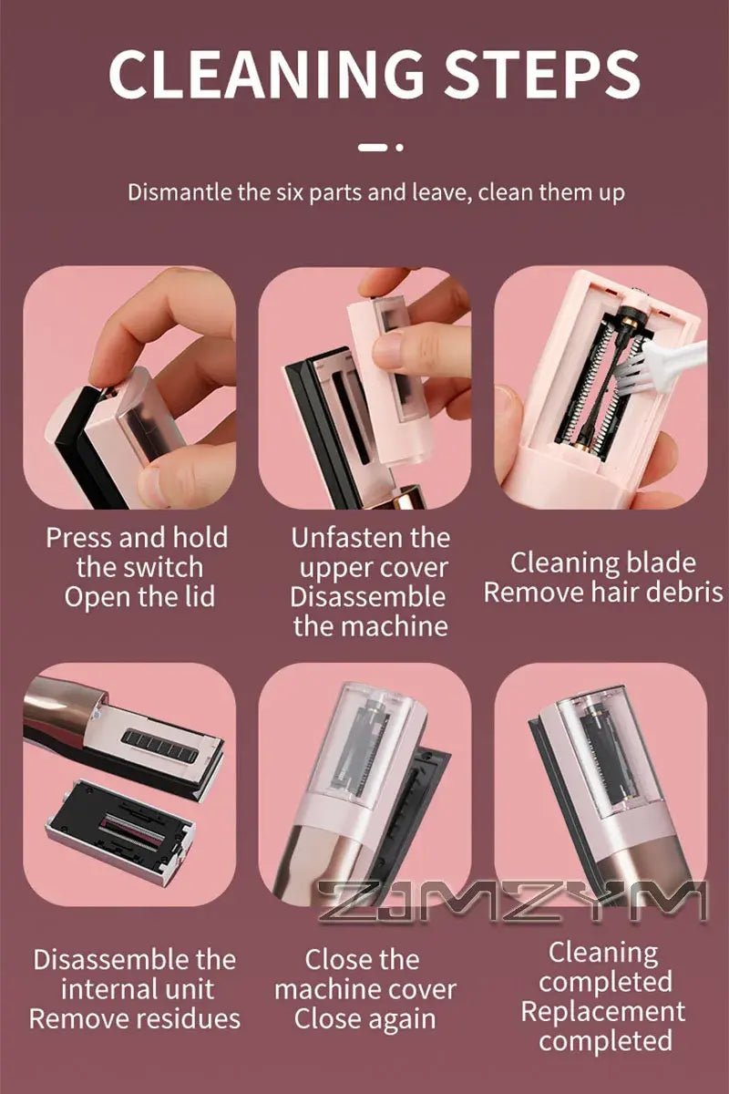 Hair Ends Trimmer Split Remover Dry Damaged Brittle Professional Automatic Trim Split for Women Cordless Hair Cutting Machine.