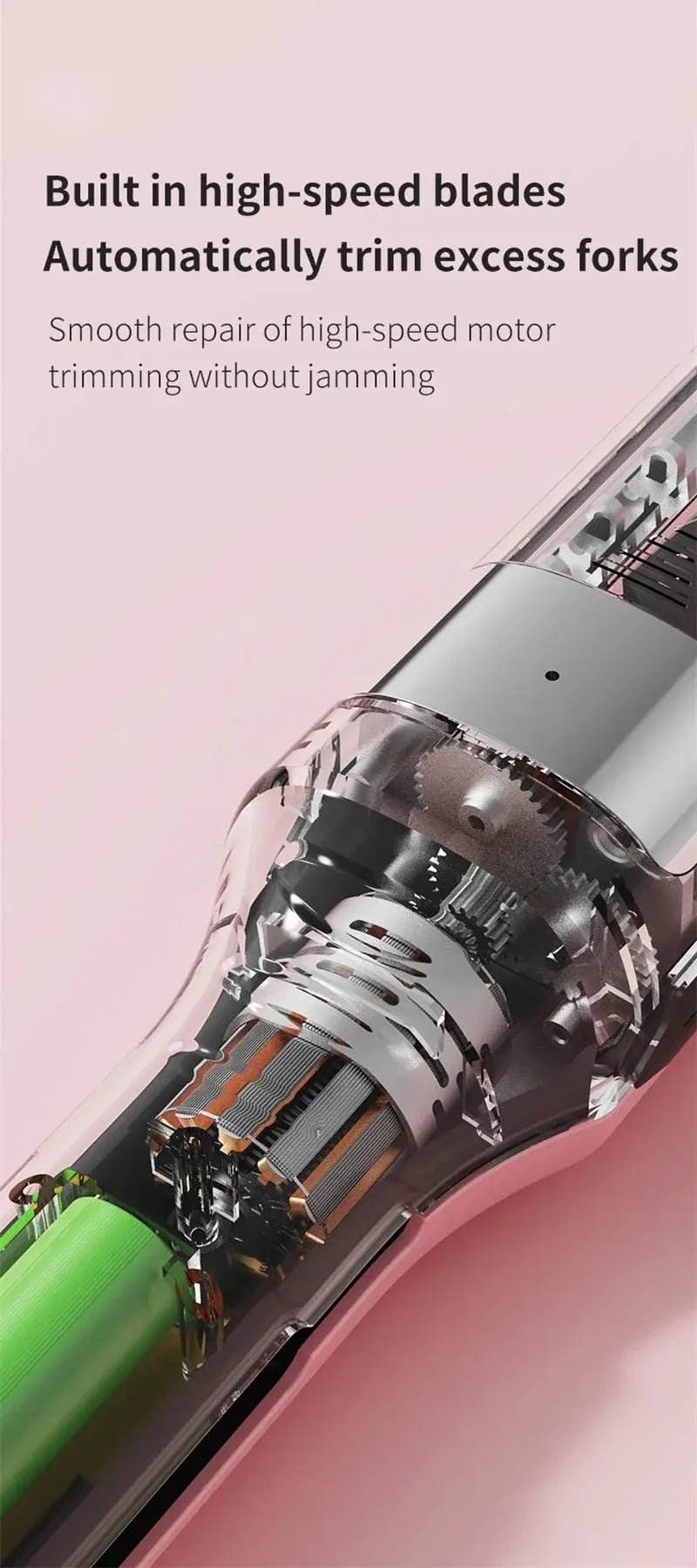 Hair ends Trimmer Split Remover Dry Damaged Brittle Professional Automatic Trim Split for Women Cordless Hair cutting machine.