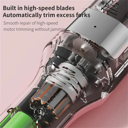 Hair ends Trimmer Split Remover Dry Damaged Brittle Professional Automatic Trim Split for Women Cordless Hair cutting machine.
