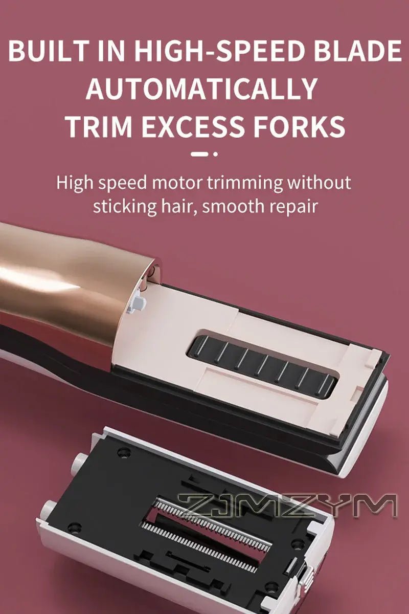 Hair Ends Trimmer Split Remover Dry Damaged Brittle Professional Automatic Trim Split for Women Cordless Hair Cutting Machine.