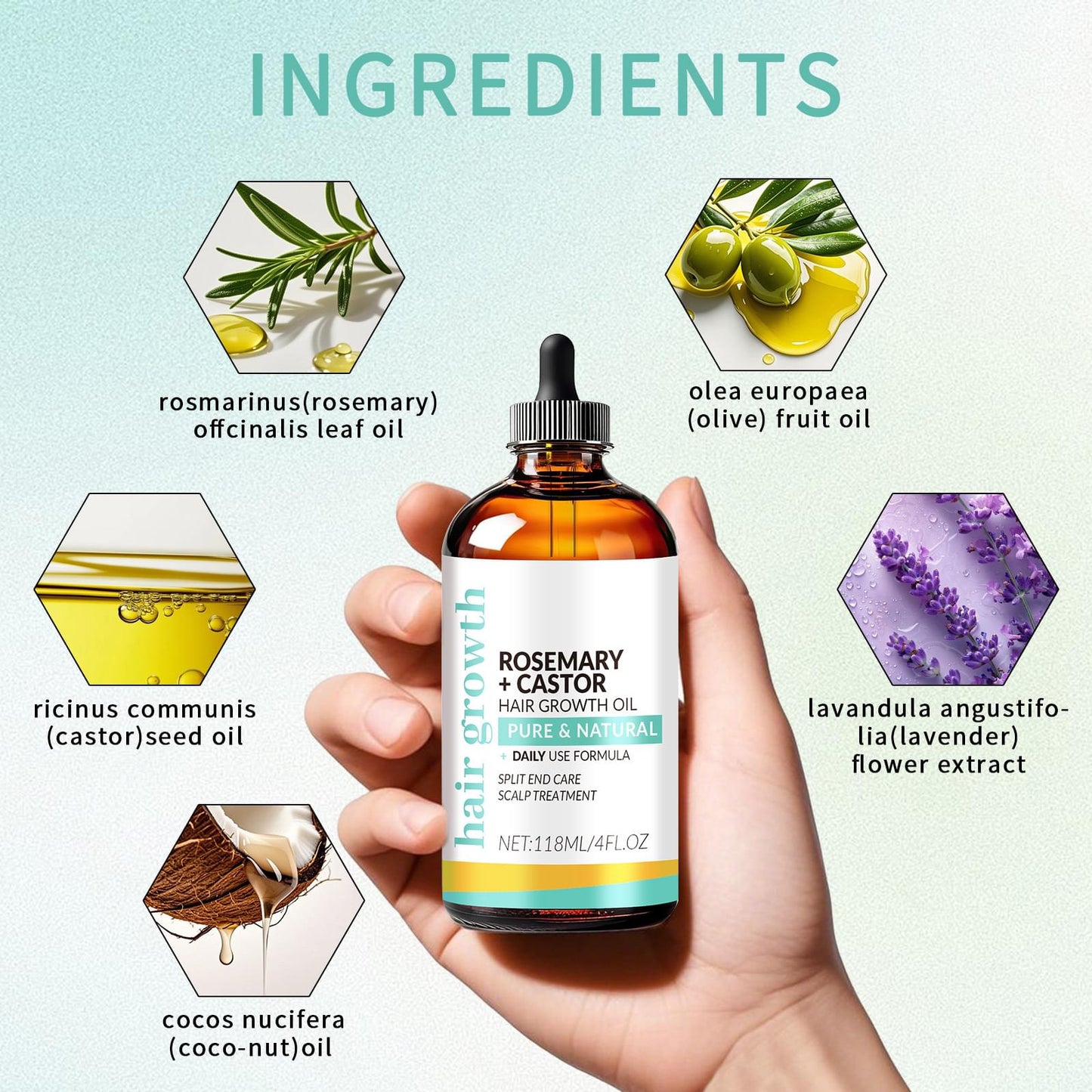 Hair Oil 118ml Dense Long Care.