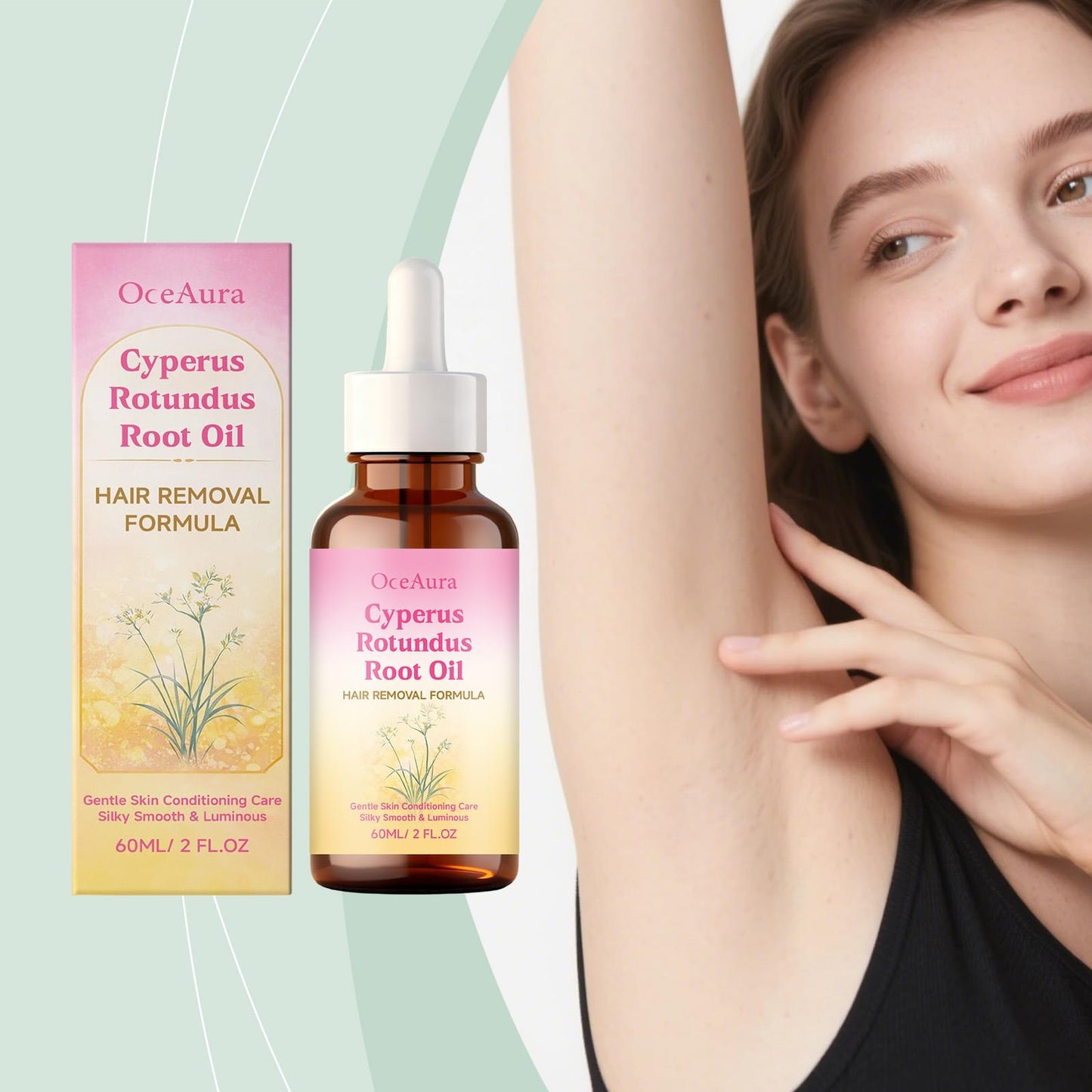 Hair Removal Cyperus Rotundus Root Oil.