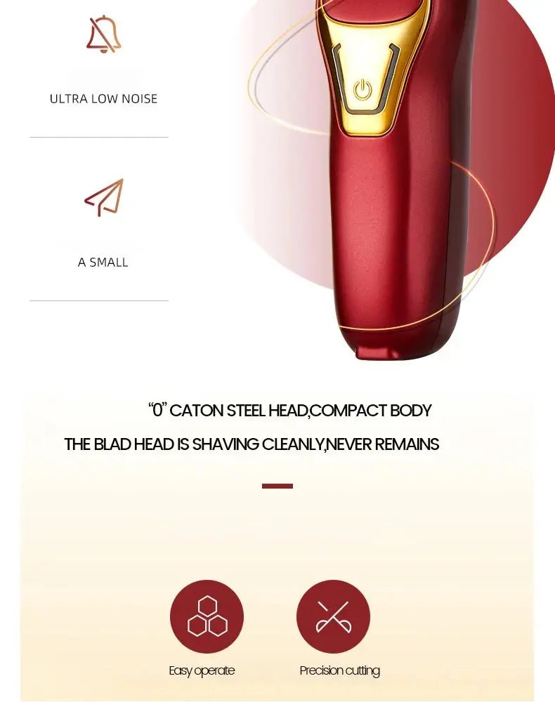 Hair Trimmer Mini Portable Electric Hair Clipper Rechargeable Small Hair Clipper Bald Head Hair Trimmer Barber Haircut Shaver.