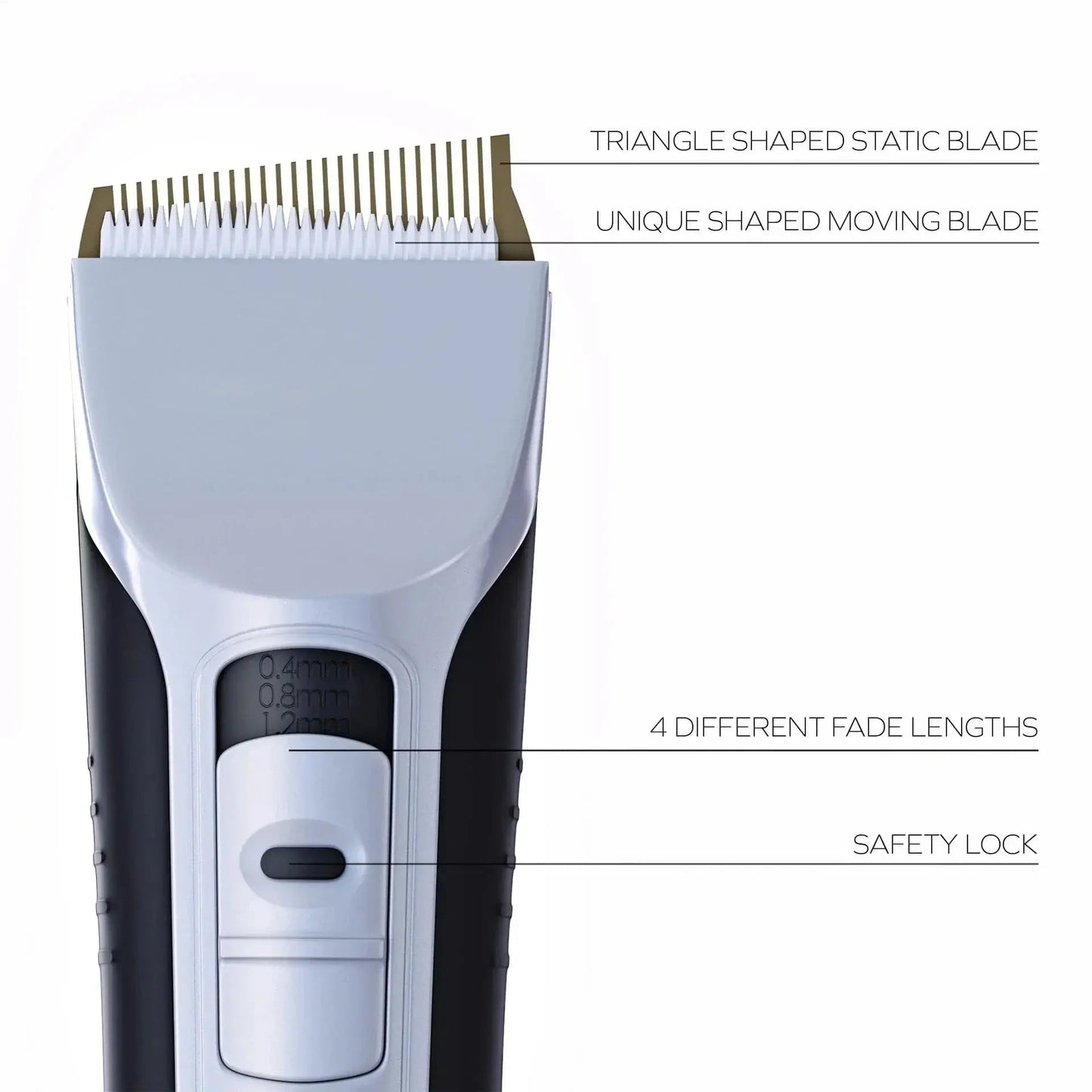 Hair Trimmer Rechargeable Electric Hair Clipper Ceramic Blade LCD Display Salon Men Hair Cutting Machine.