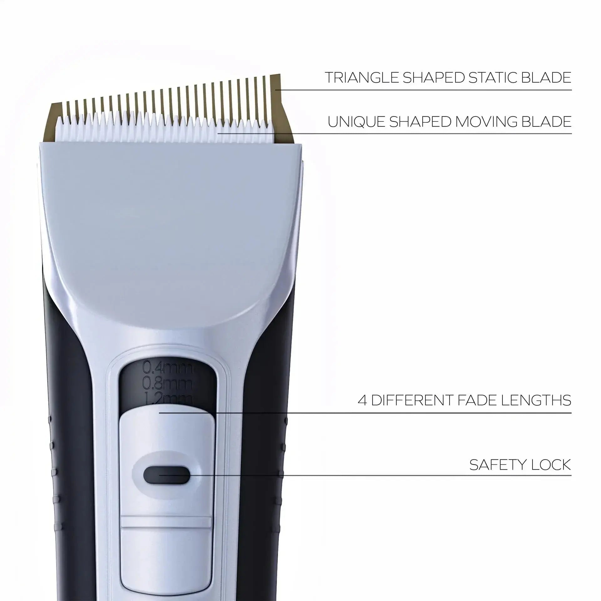 Hair Trimmer Rechargeable Electric Hair Clipper Ceramic Blade LCD Display Salon Men Hair Cutting Machine.