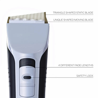 Hair Trimmer Rechargeable Electric Hair Clipper Ceramic Blade LCD Display Salon Men Hair Cutting Machine.