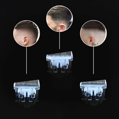 Hair Trimmer Rechargeable Electric Hair Clipper Ceramic Blade LCD Display Salon Men Hair Cutting Machine - Lux Mart London