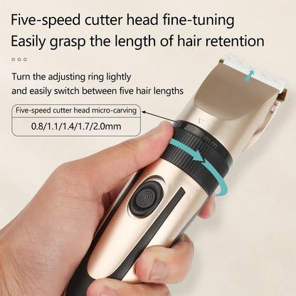 Haircut Barber Professional Trimmer for Men Hair Cutting Machine Cordless Trimmer Electric Hair Clipper Rechargeable Barber.