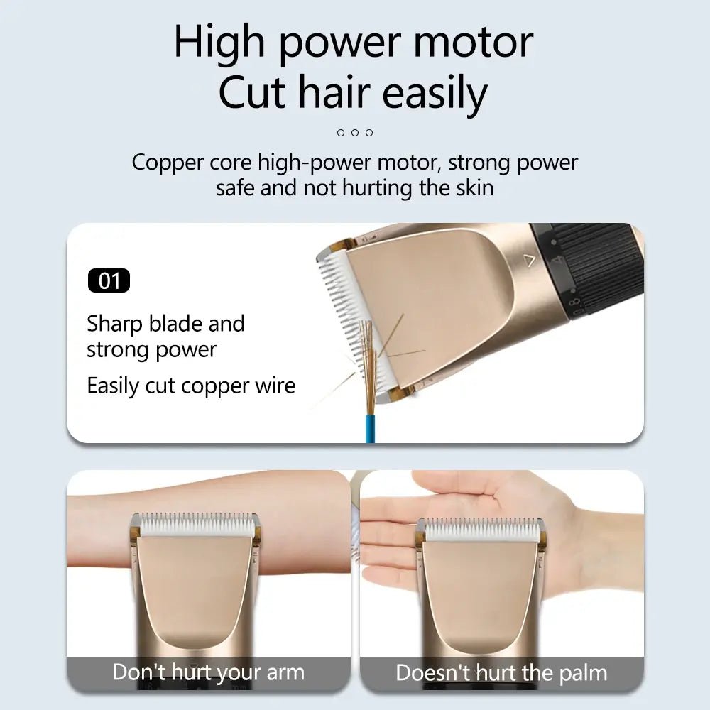 Haircut Barber Professional Trimmer for Men Hair Cutting Machine Cordless Trimmer Electric Hair Clipper Rechargeable Barber.