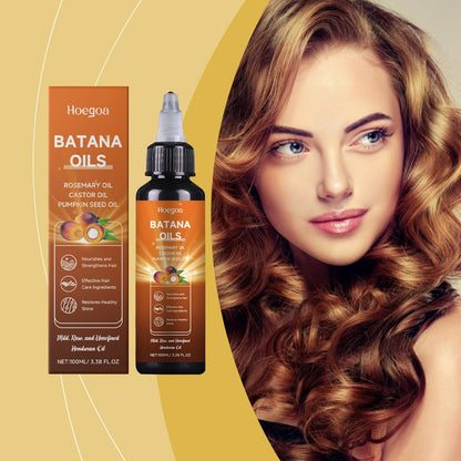 HOEGOA Batana Hair Oil Nourishing Hair Follicle Hair Soft And Plump Strong And Supple Hair Nourishing Styling Cream.