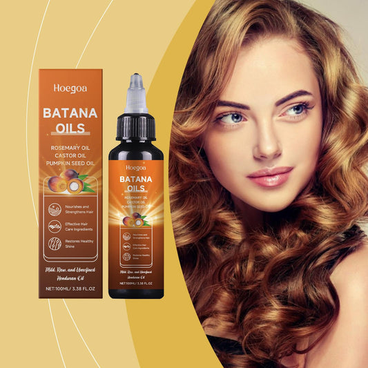 HOEGOA Batana Hair Oil Nourishing Hair Follicle Hair Soft And Plump Strong And Supple Hair Nourishing Styling Cream.