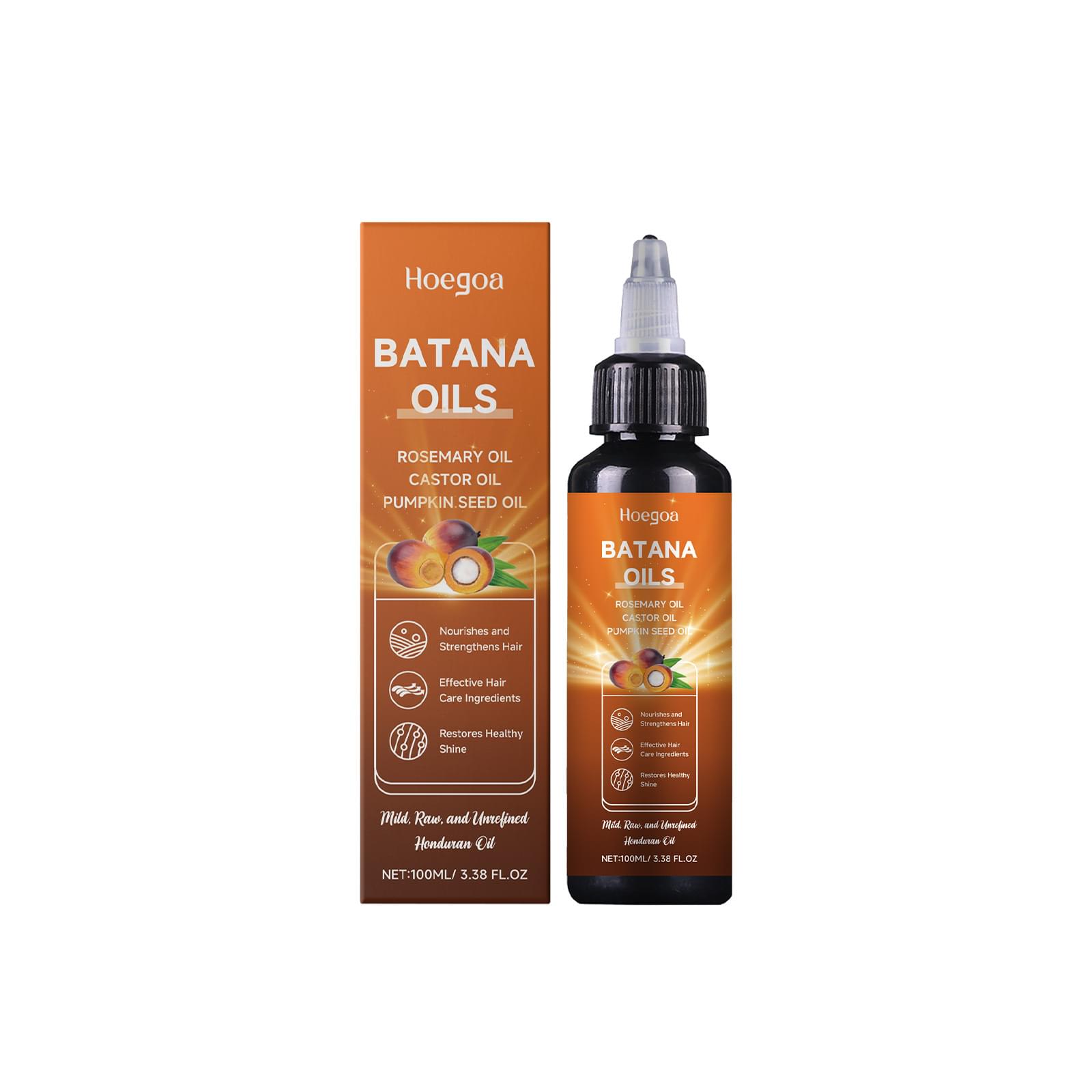 HOEGOA Batana Hair Oil Nourishing Hair Follicle Hair Soft And Plump Strong And Supple Hair Nourishing Styling Cream.